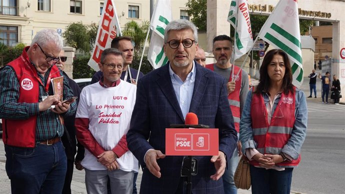 El secretario general del PSOE de Málaga, Josele Aguilar.