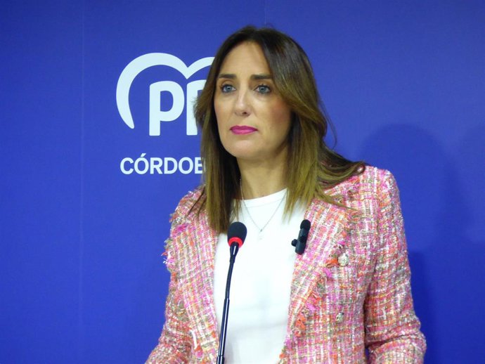 Archivo - La parlamentaria autonómica del PP por Córdoba Verónica Martos.