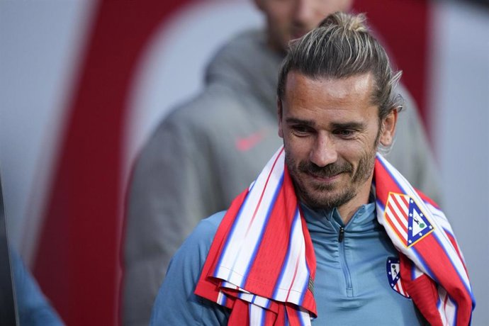 El delantero del Atlético de Madrid Antoine Griezmann, antes de un encuentro en el Riyadh Air Metropolitano.