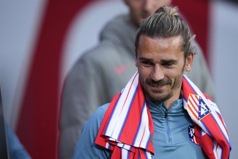 El delantero del Atlético de Madrid Antoine Griezmann, antes de un encuentro en el Riyadh Air Metropolitano.