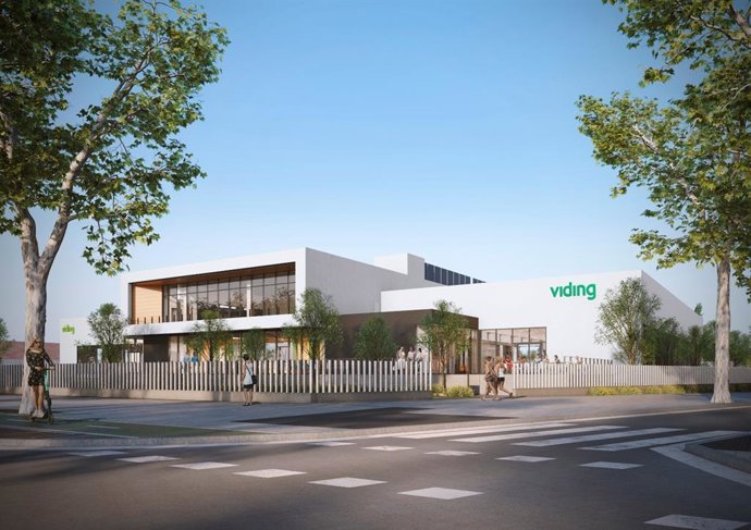 Simulación del diseño del centro deportivo 'Viding' Valladolid.