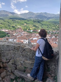 Visita de la editora de una revista argentina a Extremadura