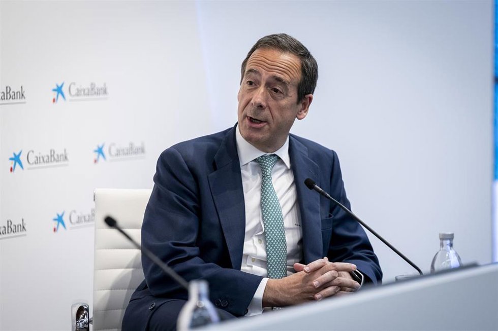 El consejero delegado de Caixabank, Gonzalo Gortázar, a 8 de mayo de 2025, en Madrid (España).