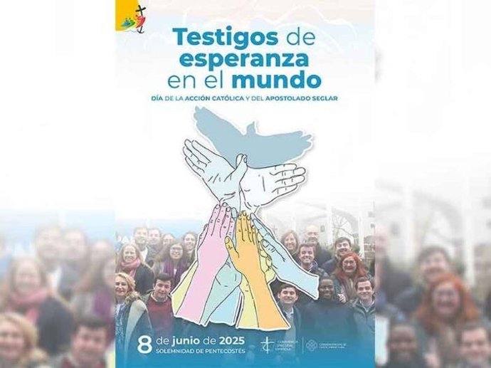 Cartel anunciador del Día de Acción Católica y del Apostolado Seglar.