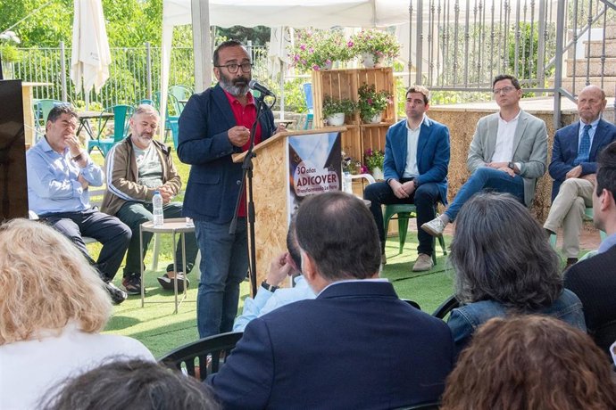 El presidente de la Diputación de Cáceres, Miguel Ángel Morales, interviene en la celebración del 30 cumpleaños del Grupo de Acción Local (GAL) Adicover