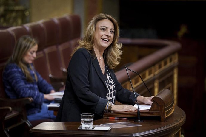 Archivo - La portavoz de Coalición Canaria en el Congreso, Cristina Valido, a 8 de abril de 2025, en Madrid (España). 
