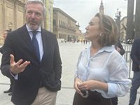 Azcón asegura que Alegría (PSOE) "va a ayudar a Sánchez" y no a los aragoneses para recuperar las pinturas de Sijena
