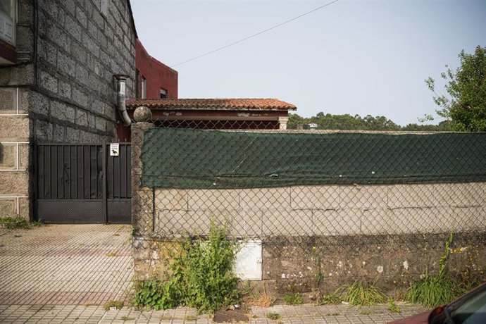 Fachada dunha das vivendas rexistradas pola Policía Nacional, a 3 de xuño de 2025, en Vilagarcía de Arousa, Pontevedra, Galicia (España). A Policía Nacional leva a cabo desde primeira hora da mañá deste martes, 3 de xuño, varios rexistros