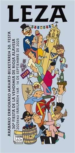 'Leza Se Vino Arriba', Elegido Cartel De La Fiesta De La Vendimia De Rioja Alavesa 2025