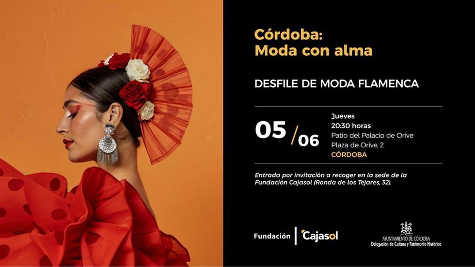 Cartel del desfile 'Córdoba, moda con alma'.
