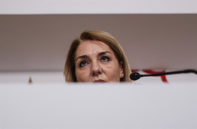 Archivo -  La vicepresidenta del Consell, Susana Camarero, durant una roda de premsa
