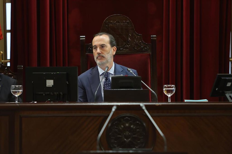 Archivo - El presidente del Parlament balear, Gabriel Le Senne, durante el primer pleno del curso político en el Parlament balear, a 10 de septiembre de 2024, en Palma de Mallorca, Mallorca, Baleares (España). 
