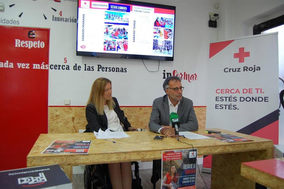 Rueda de prensa de Cruz Roja.