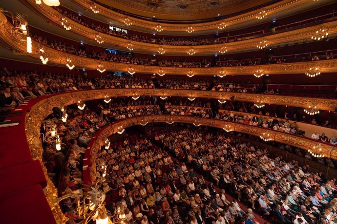 Imatge del Liceu durant el concert