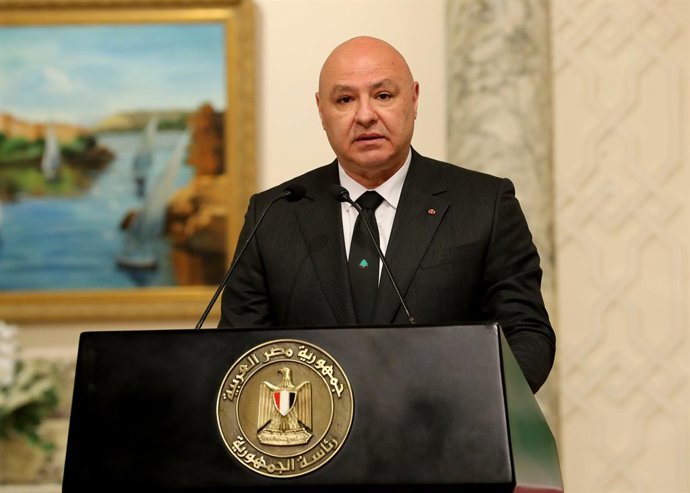 Imagem de arquivo do presidente libanês Joseph Aoun.