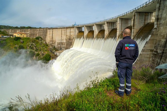 Archivo - Imágenes del embalse de Los Melonares. A 12 de marzo de 2025 en Castilblanco de los Arroyos, Sevilla (Andalucía, España). 