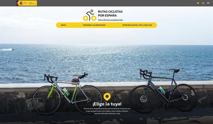 Transportes lanza una web con más de 11.500 kilómetros de rutas ciclistas por España para fomentar el cicloturismo.