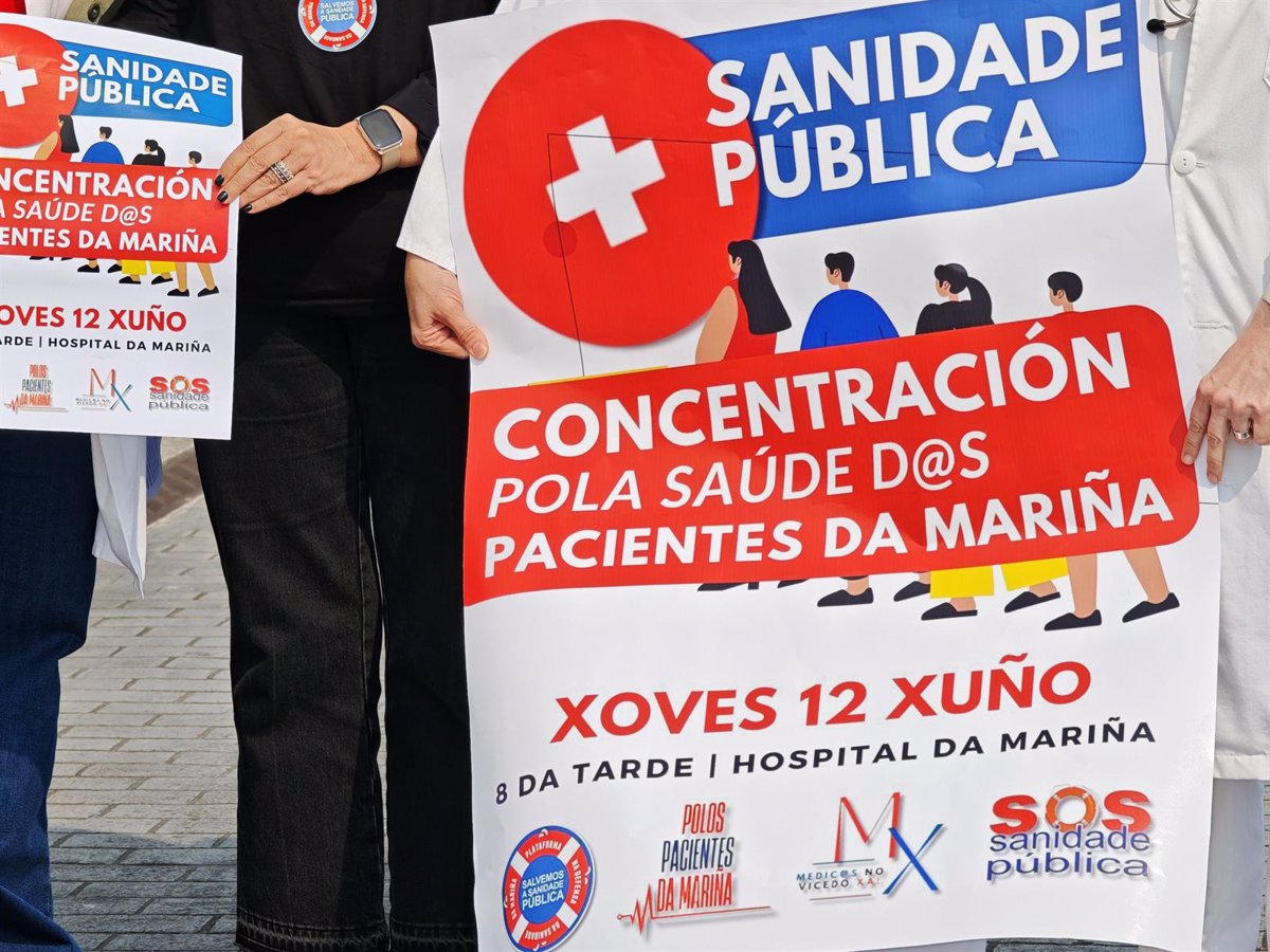 Una  gran  concentración el 12 de junio ante el Hospital da Mariña coge el testigo de las protestas diarias