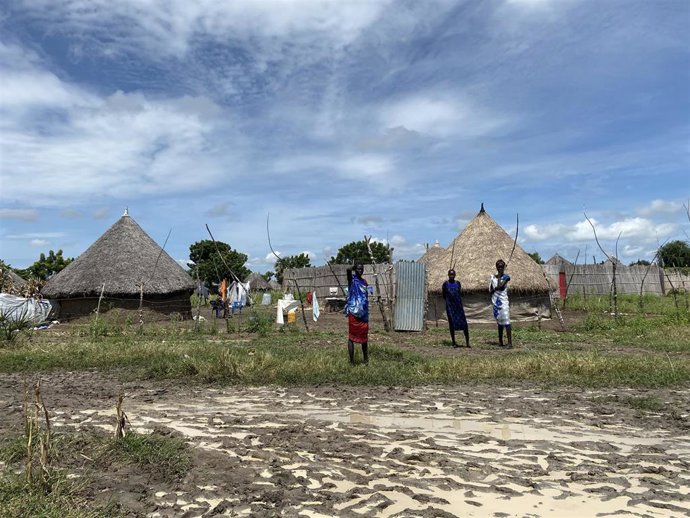 Archivo - Imagen de archivo de una localidad en Sudán del Sur