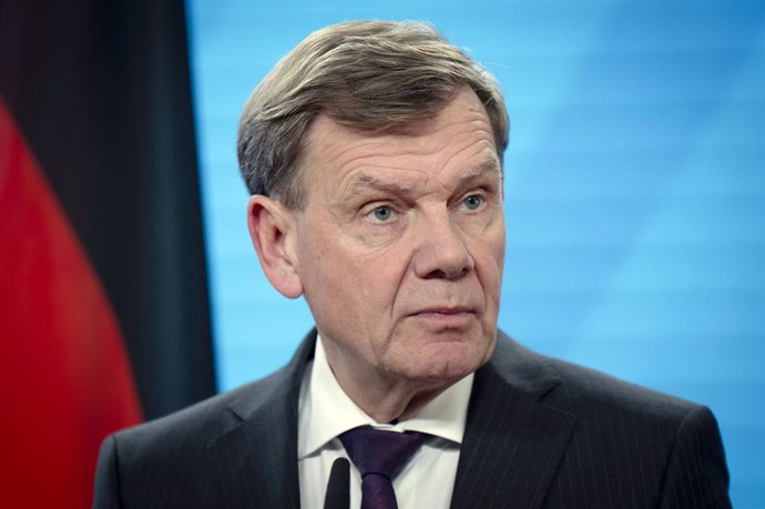 May 23, 2025, Berlin, Berlin, Deutschland: Johann Wadephul bei einer gemeinsamen Pressekonferenz des indischen AuÃenministers und des deutschen AuÃenministers im Auswärtigen Amt. Berlin, 23.05.2025