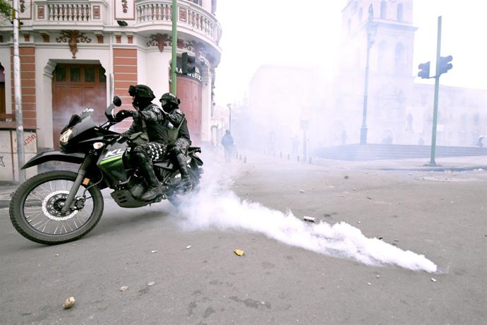 Archivo - Disturbios en la ciudad de La Paz, Bolivia