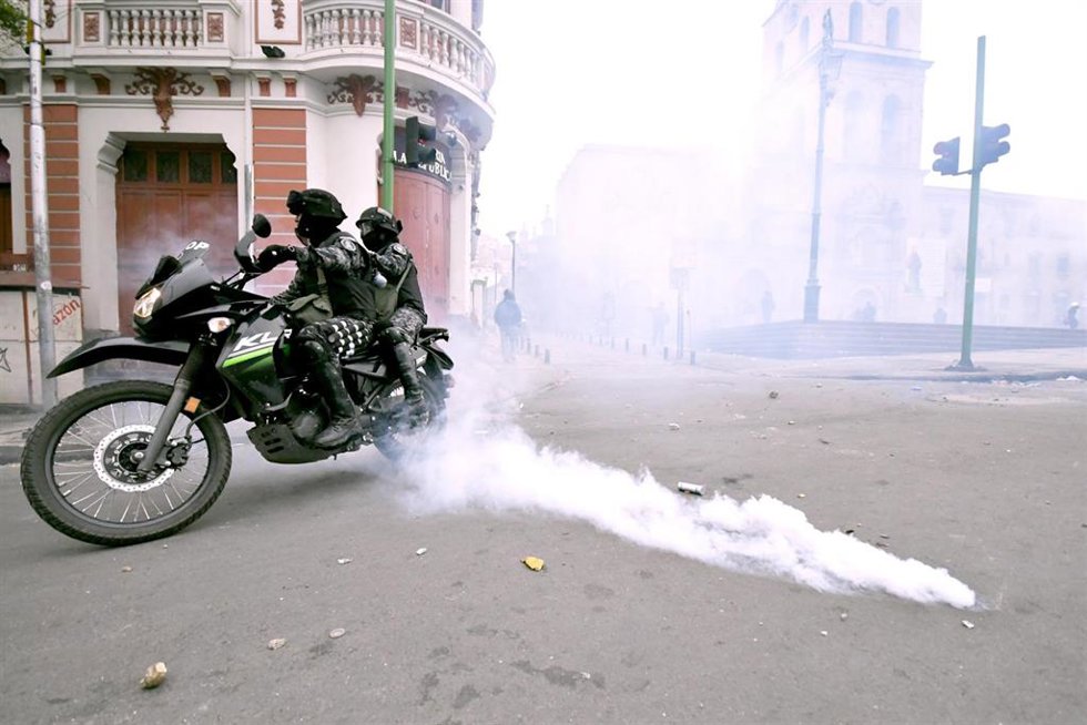 Archivo - Disturbios en la ciudad de La Paz, Bolivia
