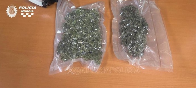 Imagen de la droga incautada por la Policía Local de Murcia