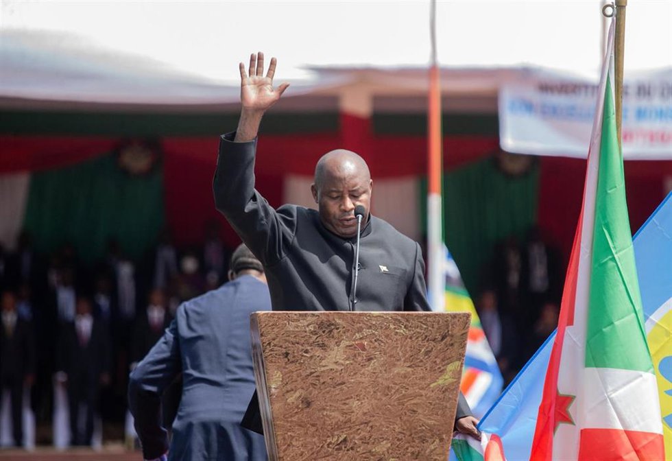 Archivo - El presidente de Burundi, Evariste Ndayishimiye, durante un acto en junio de 2020 (archivo)