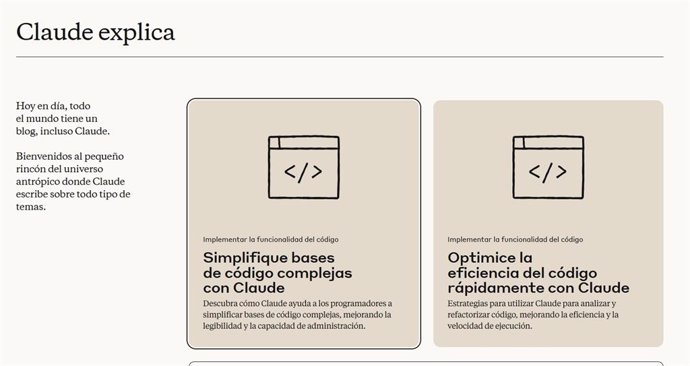 El nuevo blog Claude Explains de Anthropic.