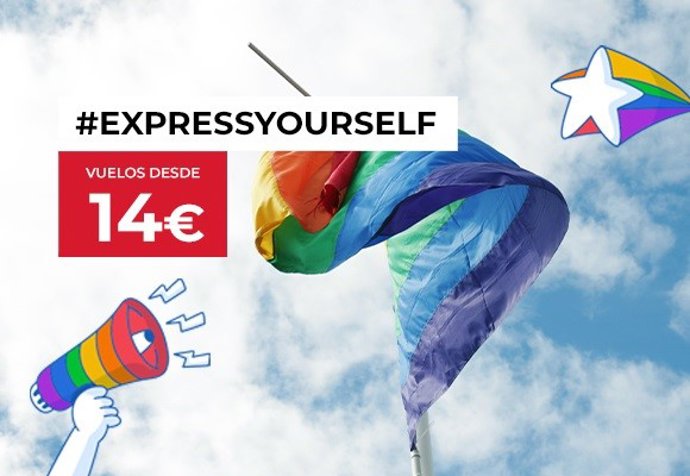 Iberia Express lanza la campaña 'Expressyourself' con vuelos desde 14 euros para celebrar el Orgullo en Madrid