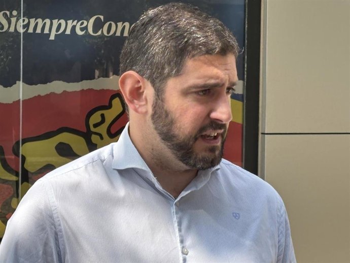 El portavoz de Vox en las Cortes de Aragón, Alejandro Nolasco.