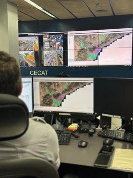 Control del simulacro de riesgo químico.