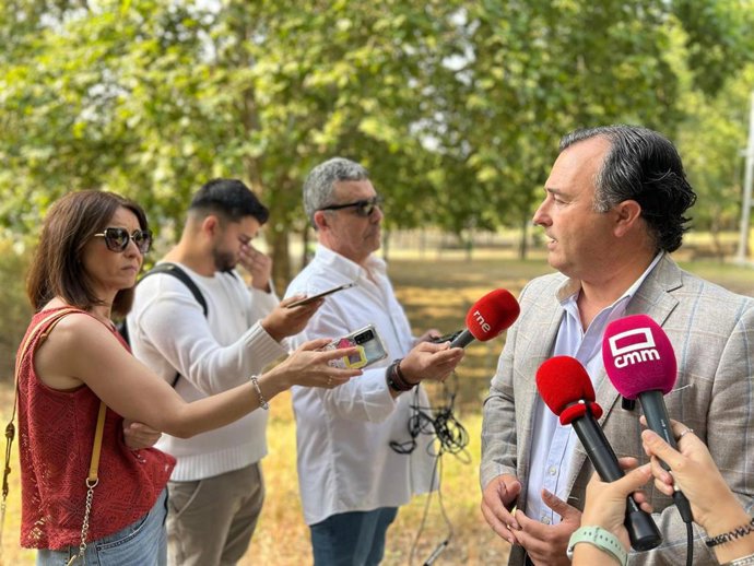El presidente del Grupo Parlamentario Vox en las Cortes de C-LM, David Moreno.