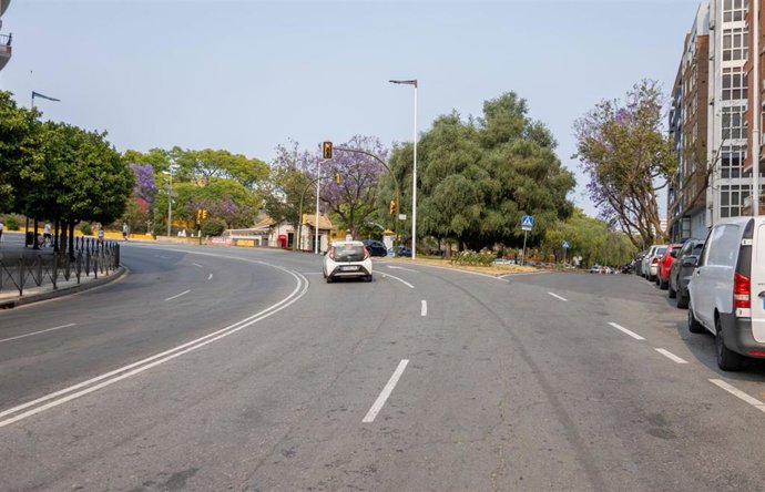 Cruce del semáforo con radar 'foto-rojo'.