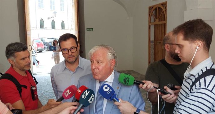 El conseller insular de Turismo del Consell de Mallorca, José Marcial Rodríguez, en declaraciones a los medios.