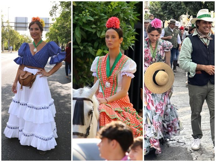 Raquel Bollo, Victoria Federica, o Lourdes Montes y Francisco Rivera, entre los rostros conocidos que han comenzado el camino del Rocío con la hermandad de Triana
