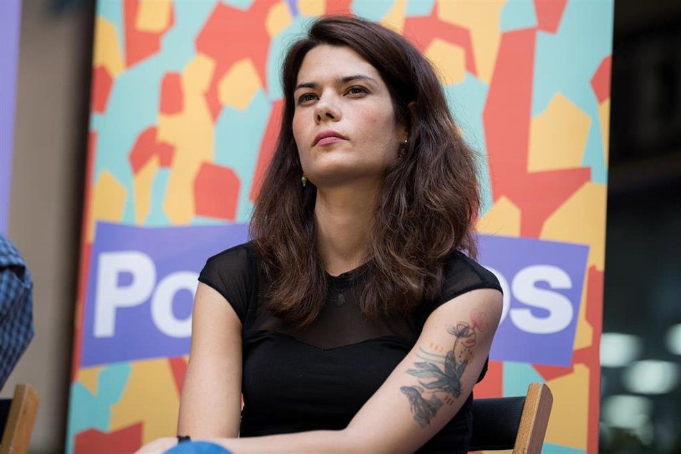 Archivo - La portavoz de Podemos, Isa Serra, participa en un acto de campaña, a 3 de junio de 2024, en Madrid (España). Este encuentro se enmarca dentro de los mítines de campaña electoral de cara a los comicios europeos que se celebrarán el próximo 9 d