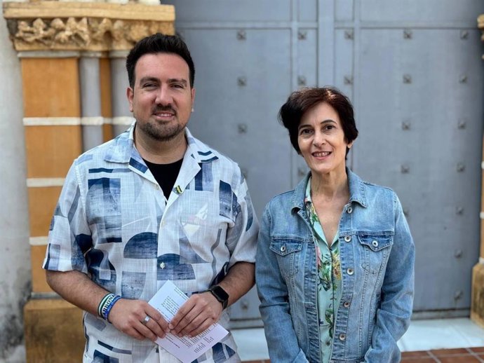 Rivas y Albanés, en la presentación de la programación para el Centro San Miguel.