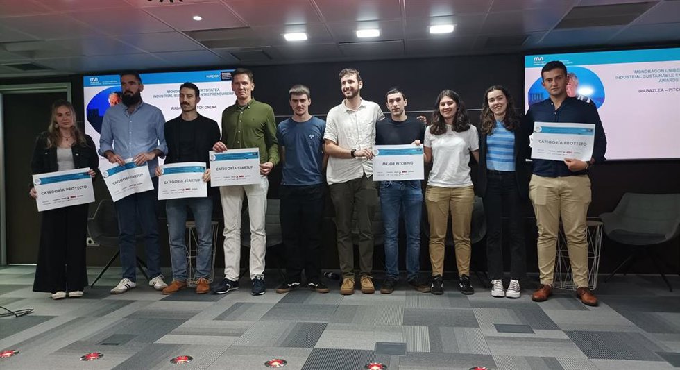 Ganadores del concurso 'Mondragon Unibertsitatea Industrial Sustainable Entrepreneurship Awards'