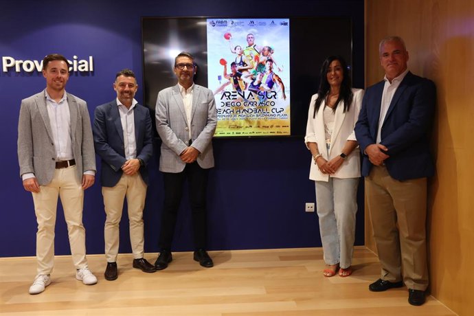 Presentación de los torneos Campeonato de Andalucía de Balonmano Playa Arena Sur y Diego Carrasco Beach Handball Cup