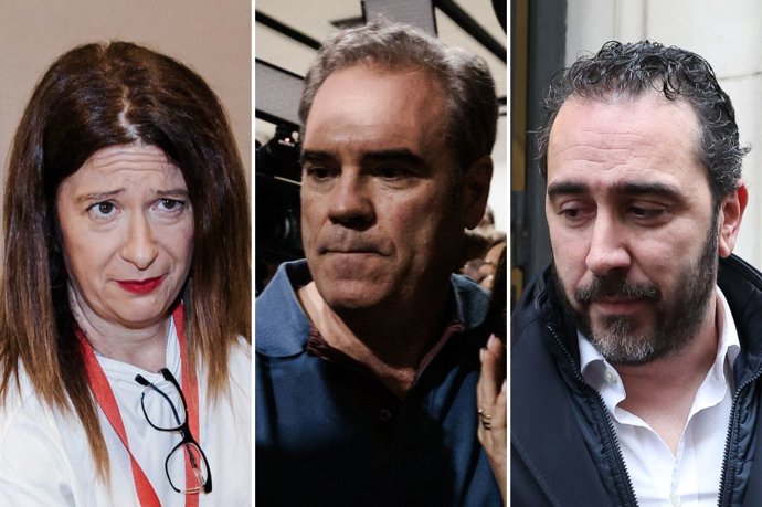 Montaje de Leire Díez, Javier Pérez Dolset y Víctor de Aldama
