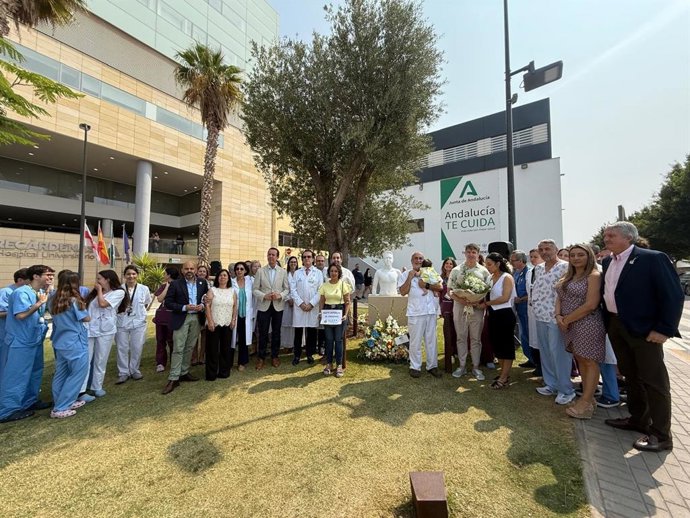 Acto de homenaje a los donantes de órganos y tejidos celebrado en el Hospital Universitario Torrecárdenas (Almería) con motivo del Día Nacional del Donante.