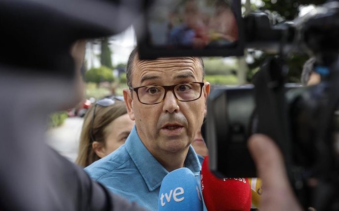 El jefe de Climatología de Aemet, José Ángel Núñez, a su llegada a los juzgados