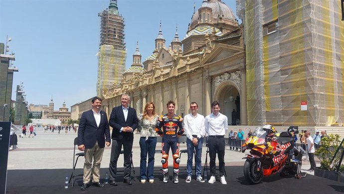 Presentación del Gran Premio de Aragón de MotoGP en Zaragoza.