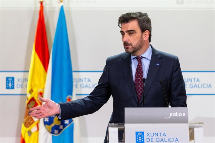 Archivo - Diego Calvo comparece en rueda de prensa. 