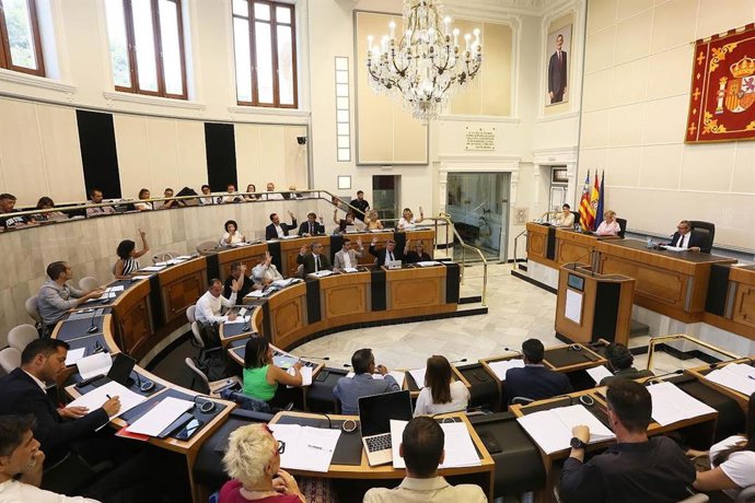 Imagen del pleno ordinario de junio de la Diputación de Alicante