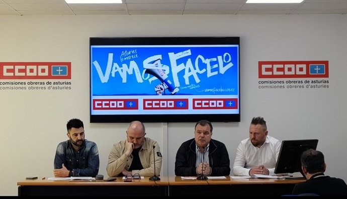 Rueda de prensa sobre el plan de Hunosa