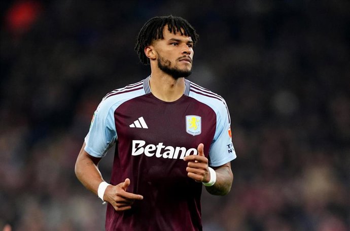 Aston Villa's Tyrone Mings in action during the English Carabao Cup soccer match between Aston Villa and Crystal Palace. Mings has signed a contract extension with Aston Villa. Photo: David Davies/PA Wire/dpa