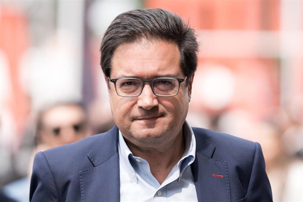 El ministro para la Transformación Digital y de la Función Pública, Óscar López, durante el 'South Summit 2025 bajo el lema En movimiento, a 4 de junio de 2025, en Madrid (España). 