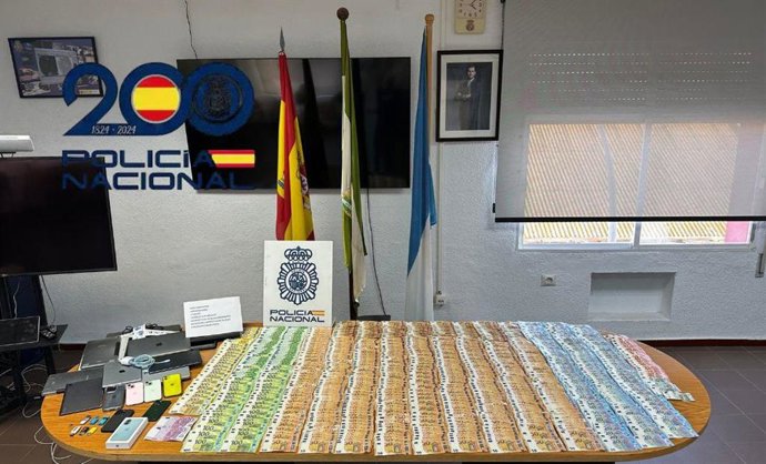 Dinero intervenido al clan desarticulado en La Línea y Jimena.